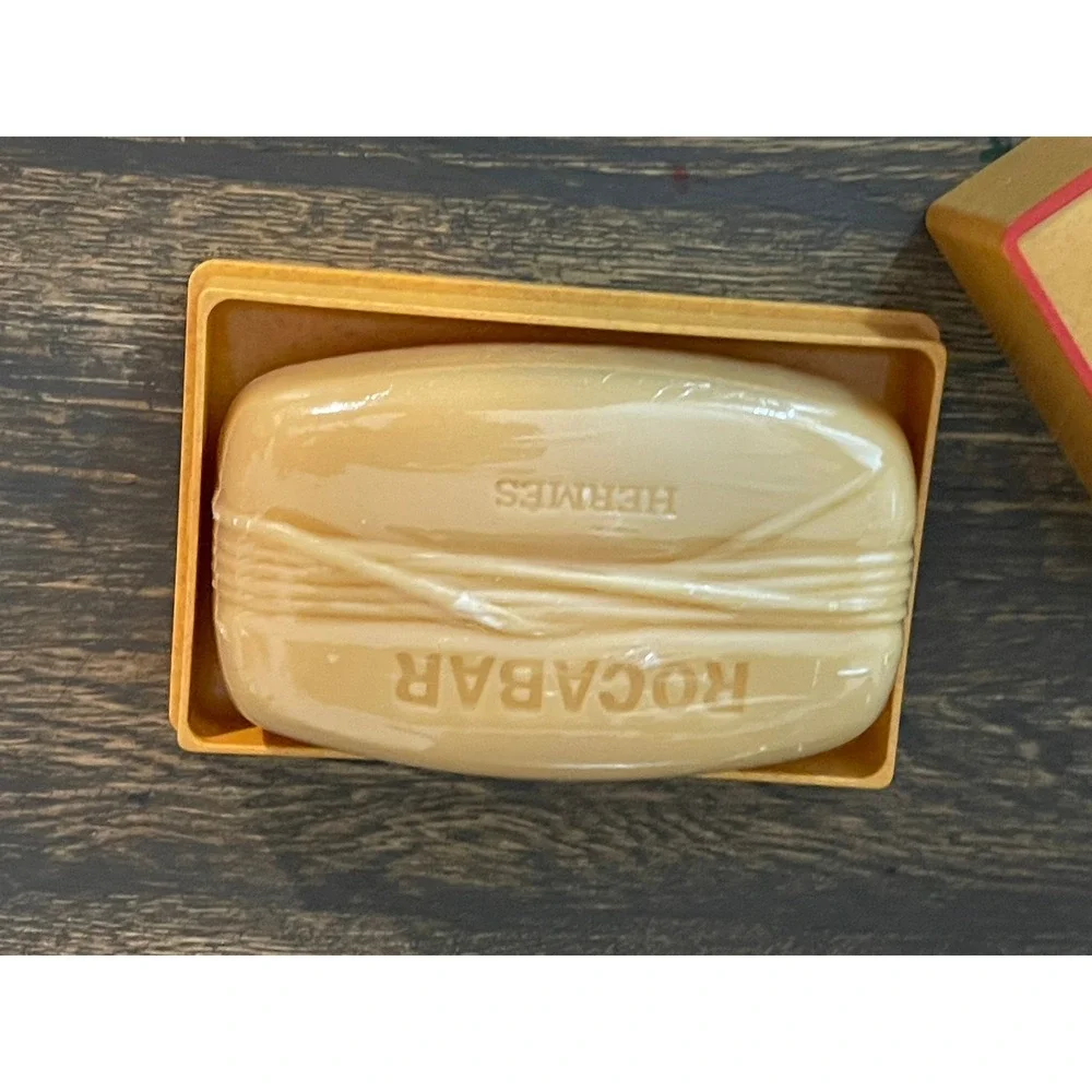 Hermes Rocabar Perfumed Soap with Signature Travel Case New Sealed